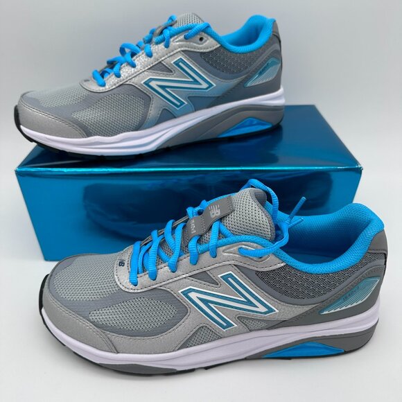 NWOB New Balance Women's 1540V3 Running Walking Shoes, Size 10B, Silver/Blue - Picture 3 of 15